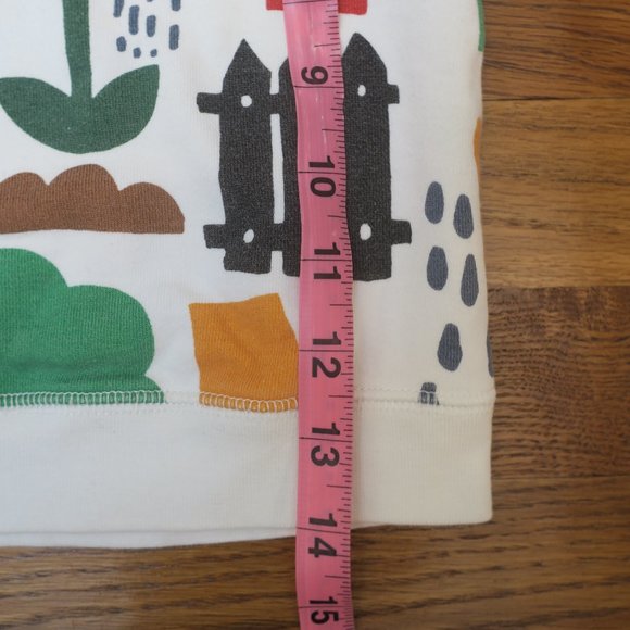 STELLA MCCARTNEY garden print sweatshirt white multicolor cotton long sleeve 4yr - Picture 5 of 7